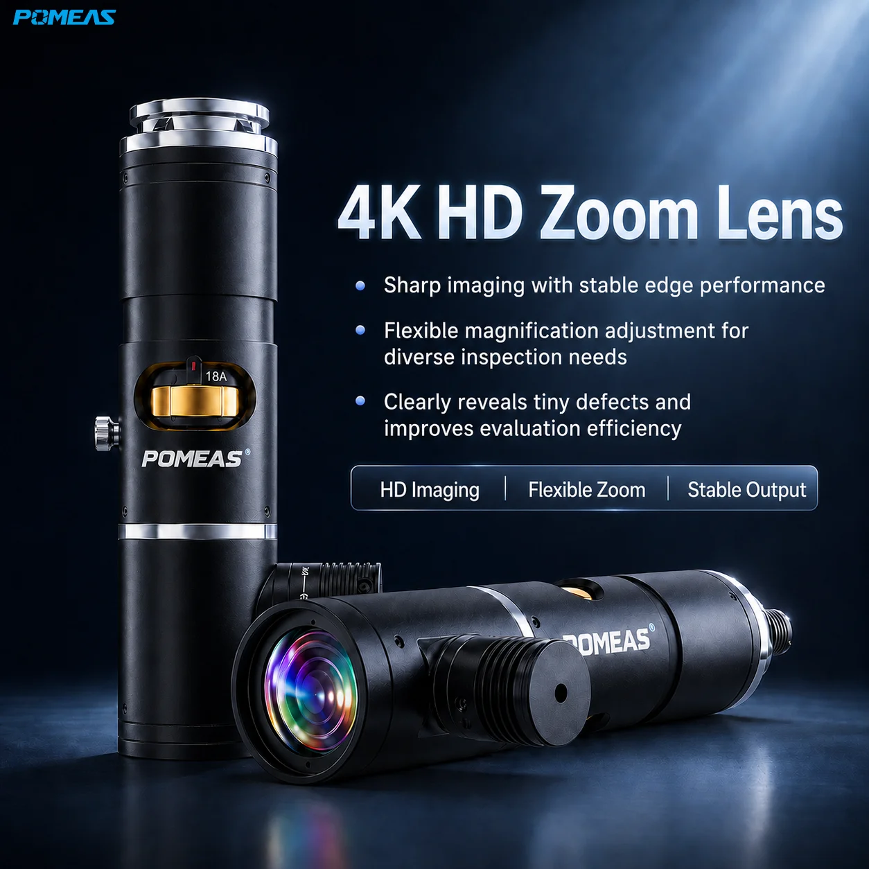 Electric Zoom Lens for Electronic Semiconductor Inspection