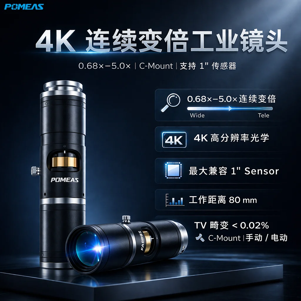 机器视觉变倍镜头指南：结构、类型、配置与应用