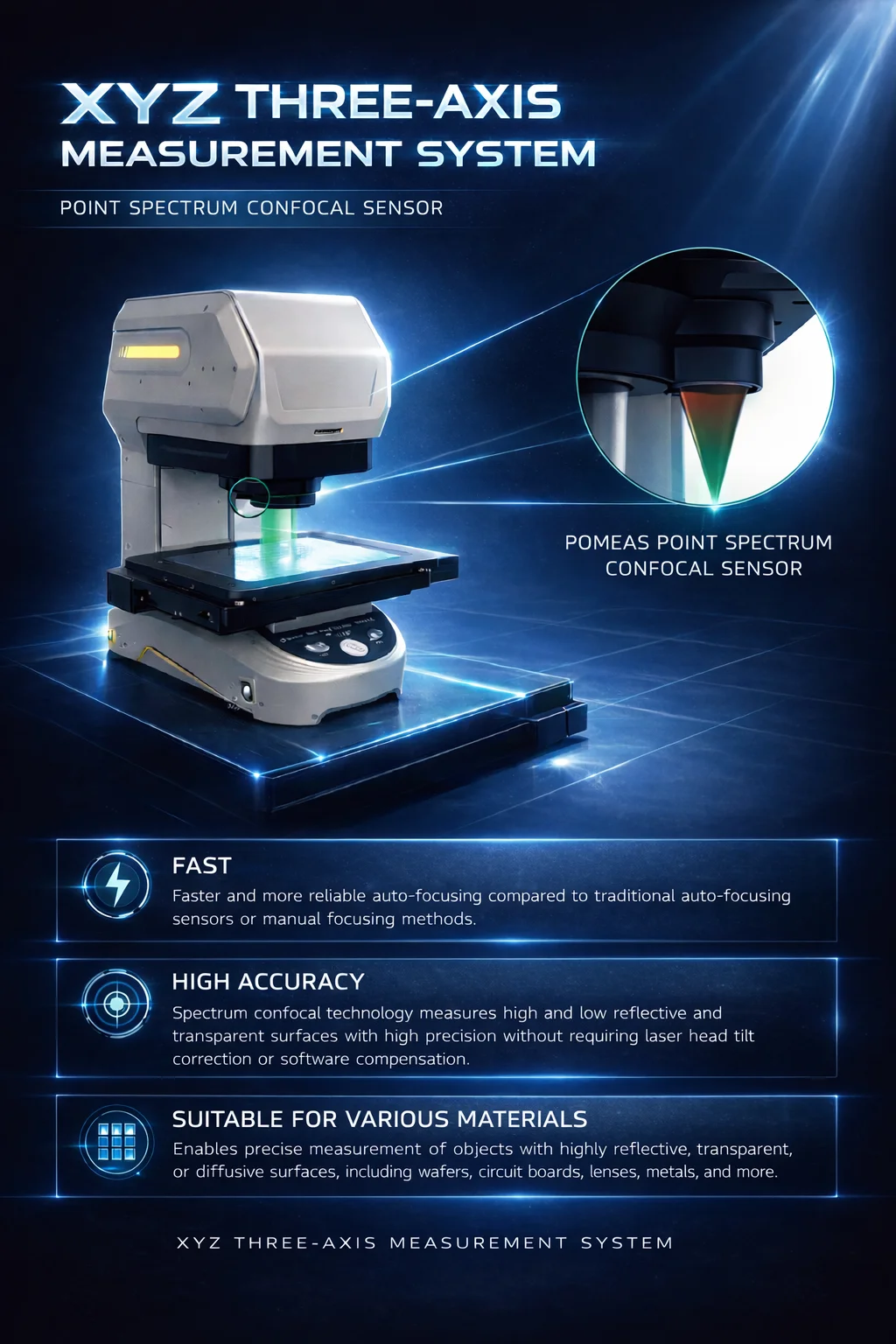 POMEAS IMAGE 3 Instant Vision Measuring System for QC Inspection