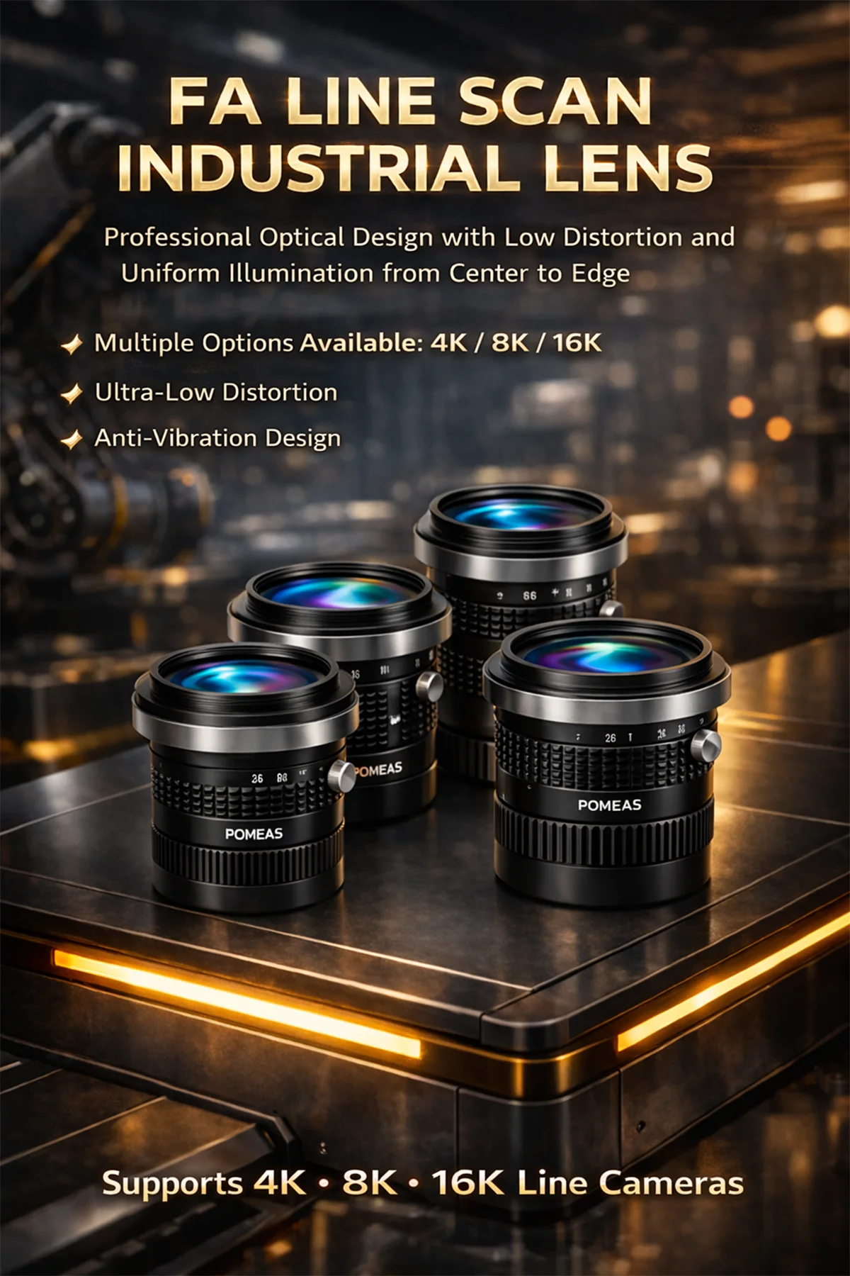 PMS-LLA02-3528M 4K 35mm industrial line scan lens