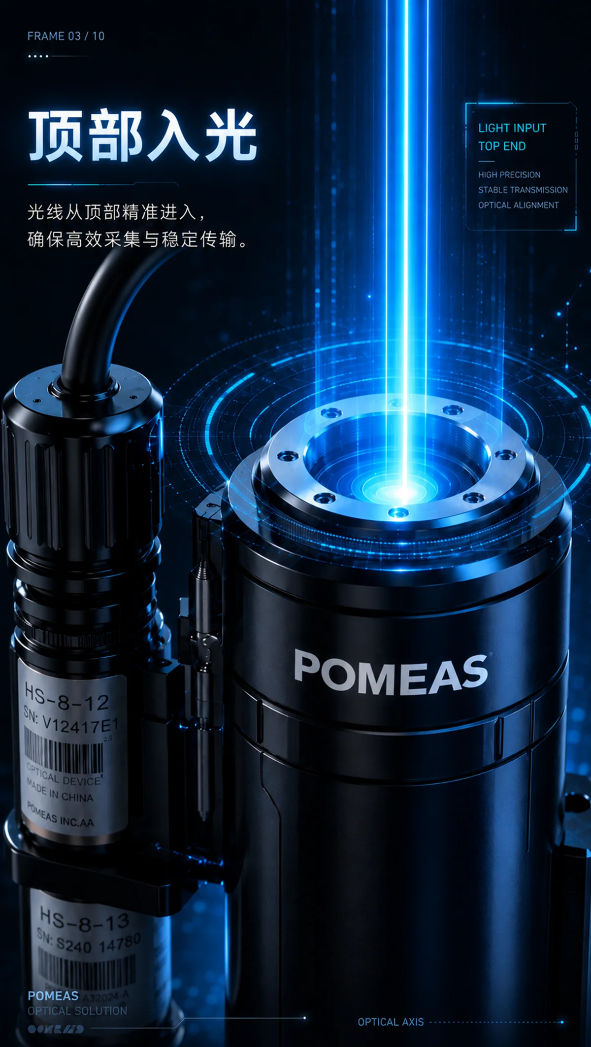 POMEAS双马达电动变倍镜头产品展示