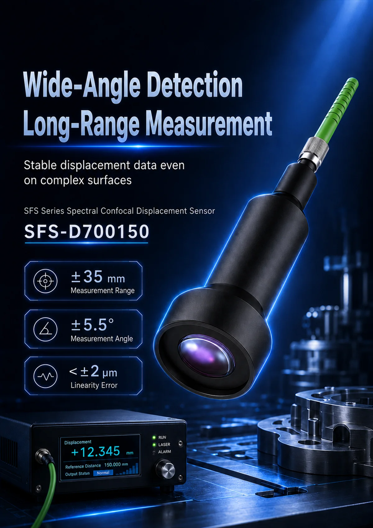 SFS-D700150 chromatic confocal sensor features