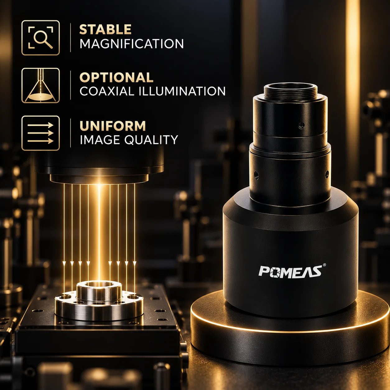 POMEAS LTCM02-110 Dimensions and Optical Path POMEAS LTCM02-110 telecentric lens mechanical dimensions and optical path diagram in millimeters