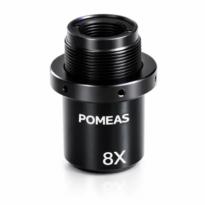 8.0X Standard Telecentric Lens, 9.5mm WD