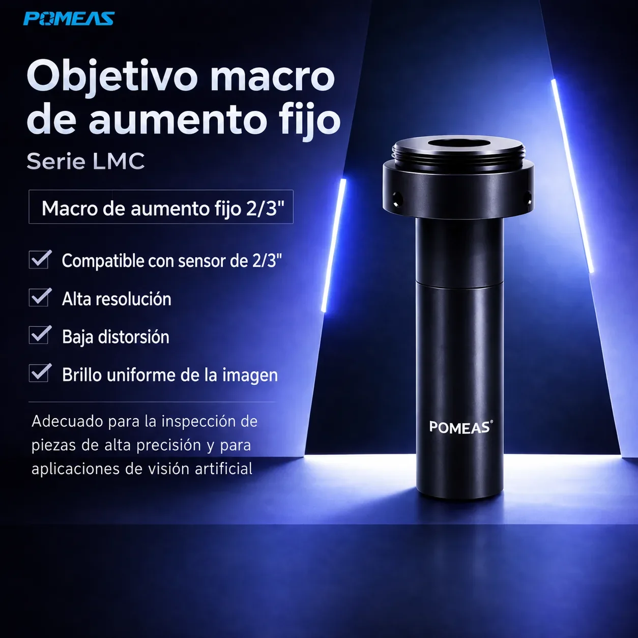 Objetivo macro telecéntrico de aumento fijo 0.4X, 148mm DT