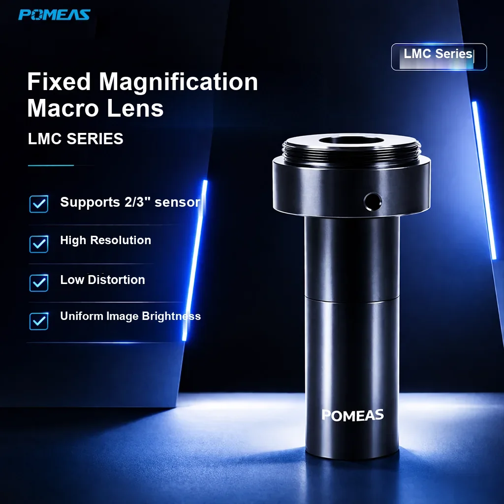 PMS-LMC05-130 0.5X Fixed-Mag Telecentric Macro Lens, 130mm WD