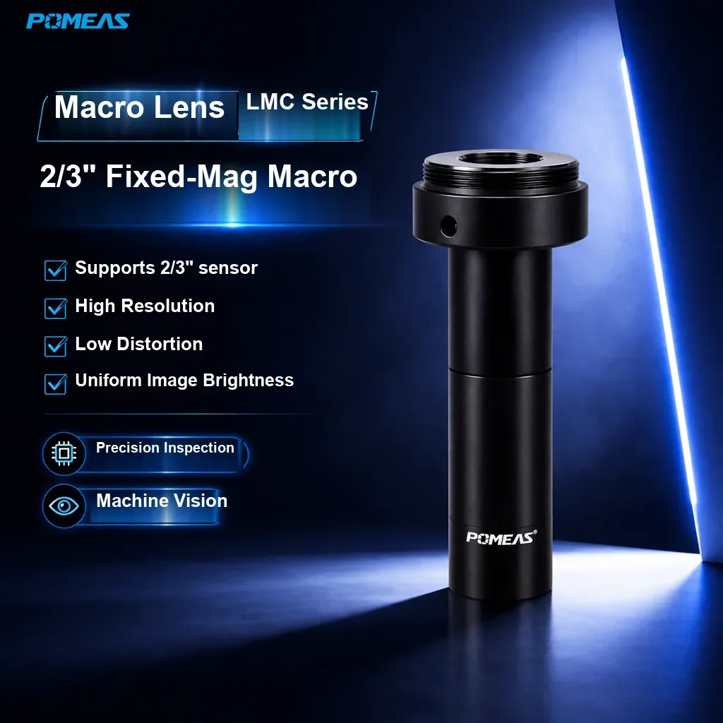PMS-LMC06-110 0.6X Fixed-Mag Telecentric Macro Lens, 110mm WD