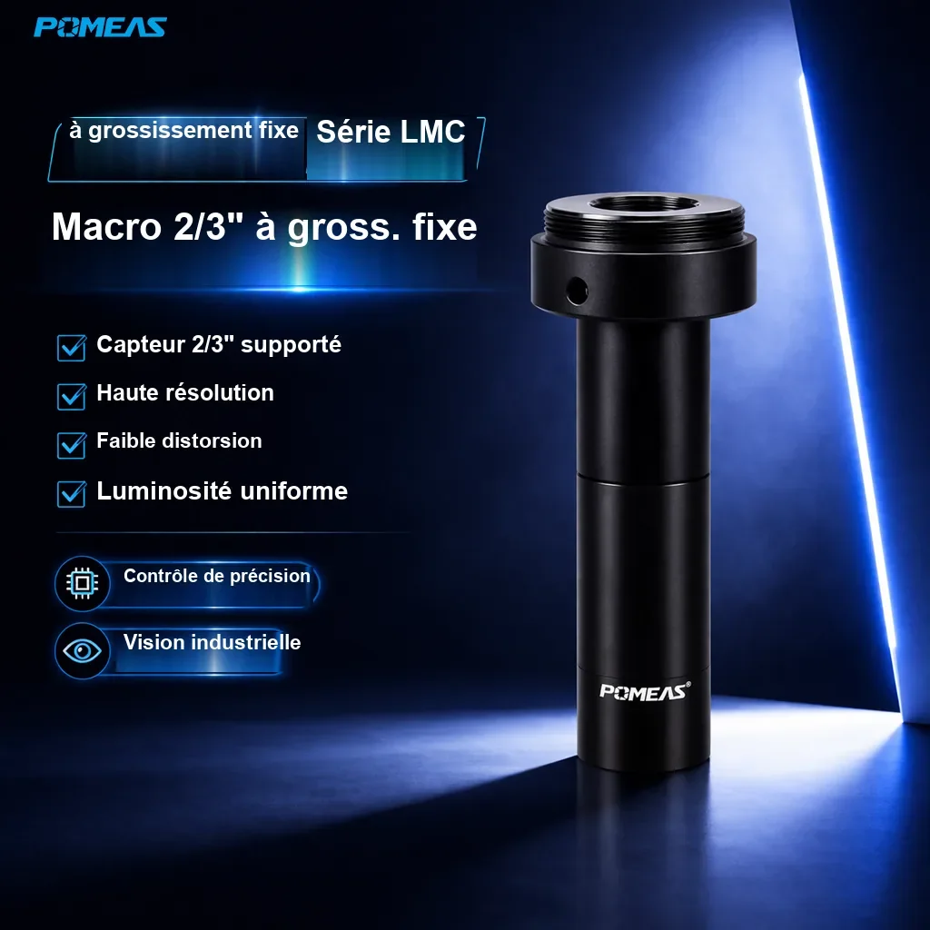 PMS-LMC06-110 Objectif macro télécentrique à grossissement fixe 0.6X, 110mm DT