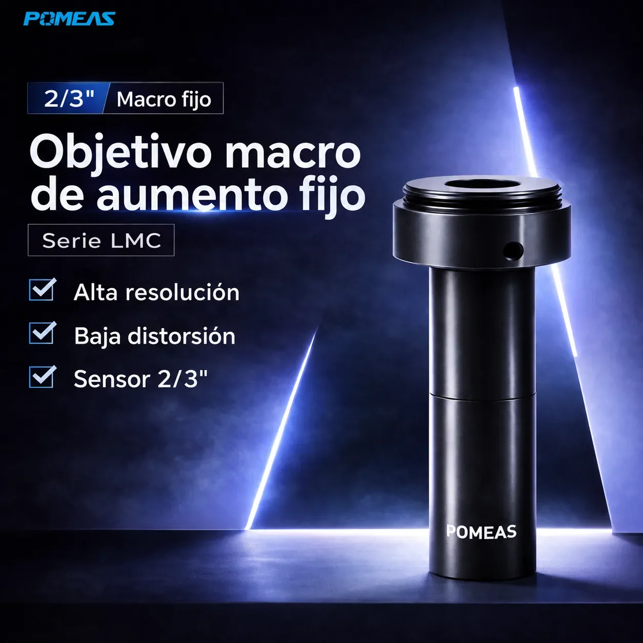 Objetivo macro telecéntrico de aumento fijo 0.7X, 100mm DT
