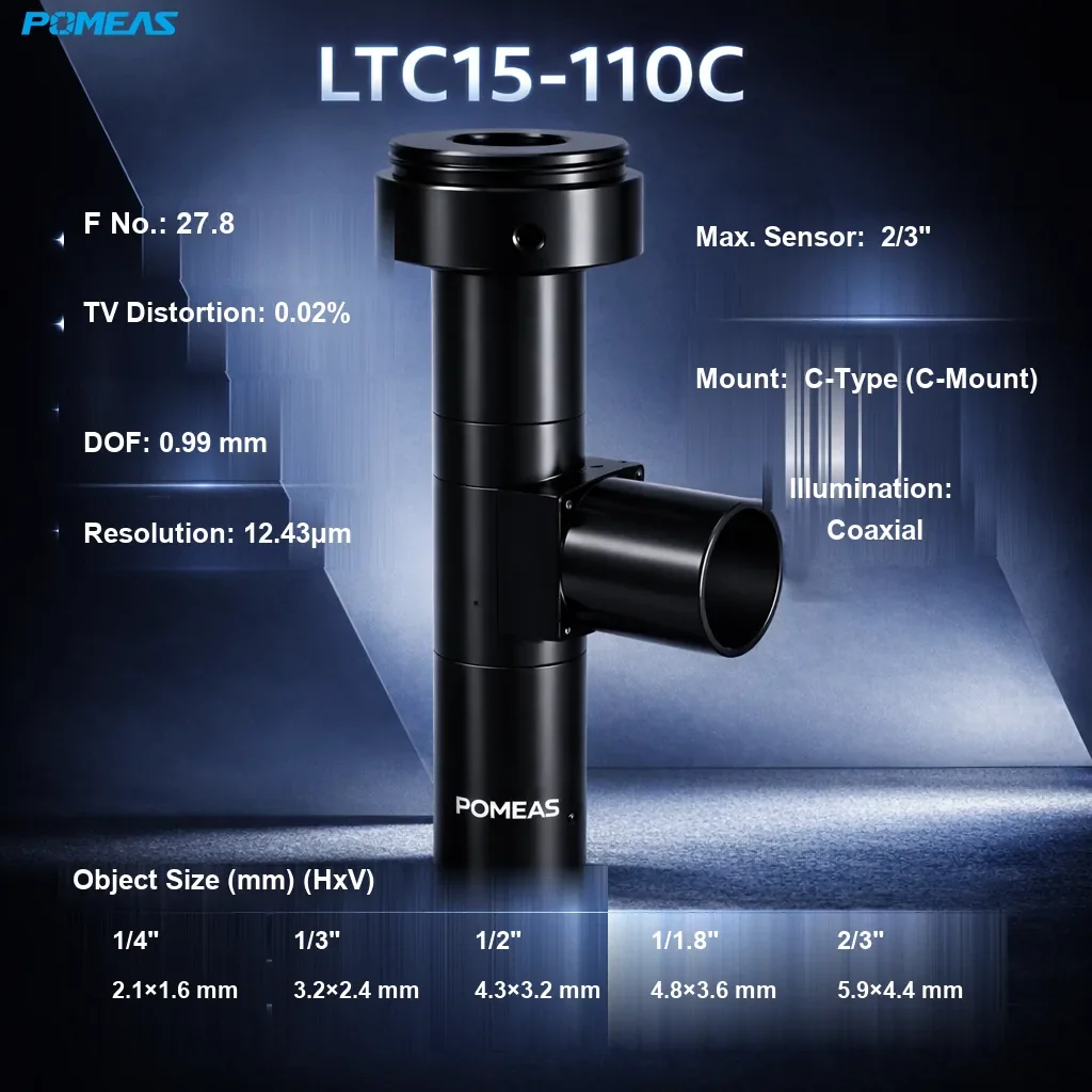 PMS-LTC15-110C Standard Telecentric Lens - Specifications