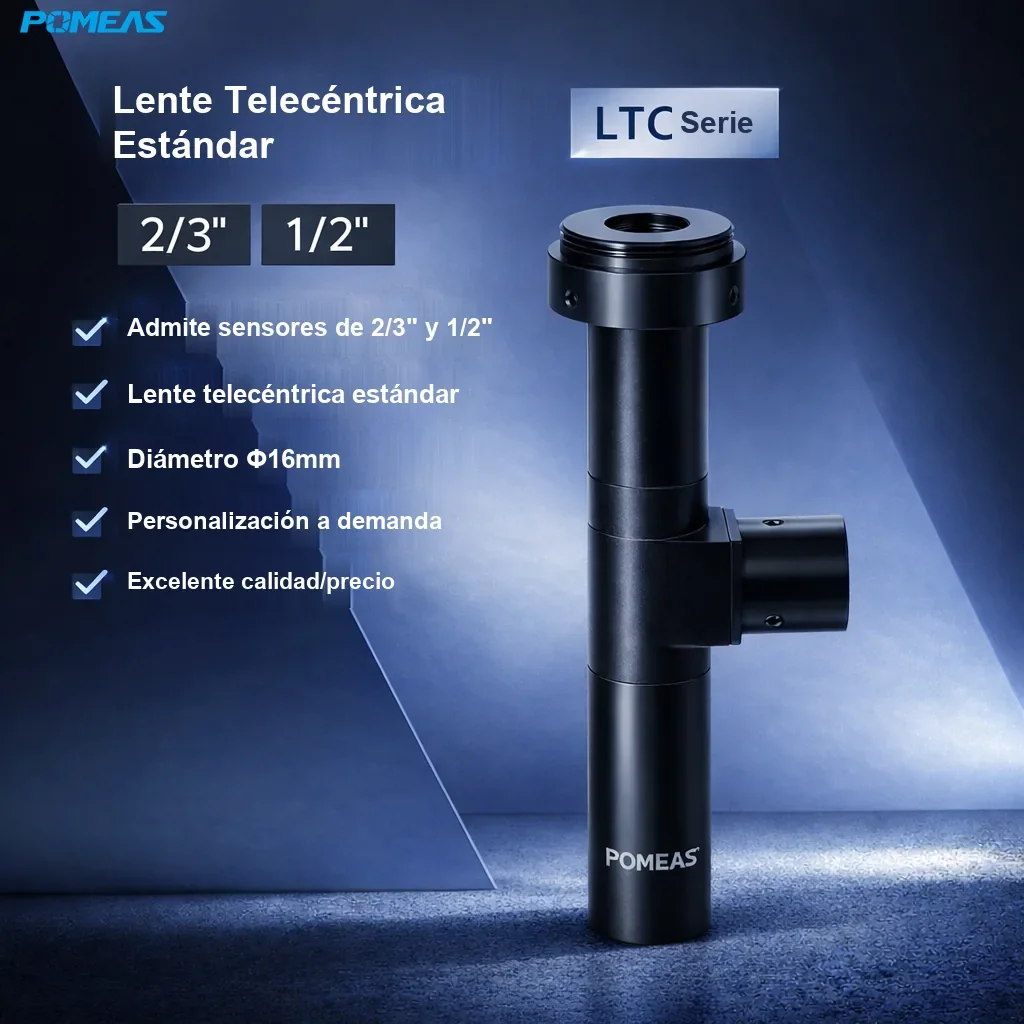 Lente telecéntrica coaxial estándar, 16.78μm