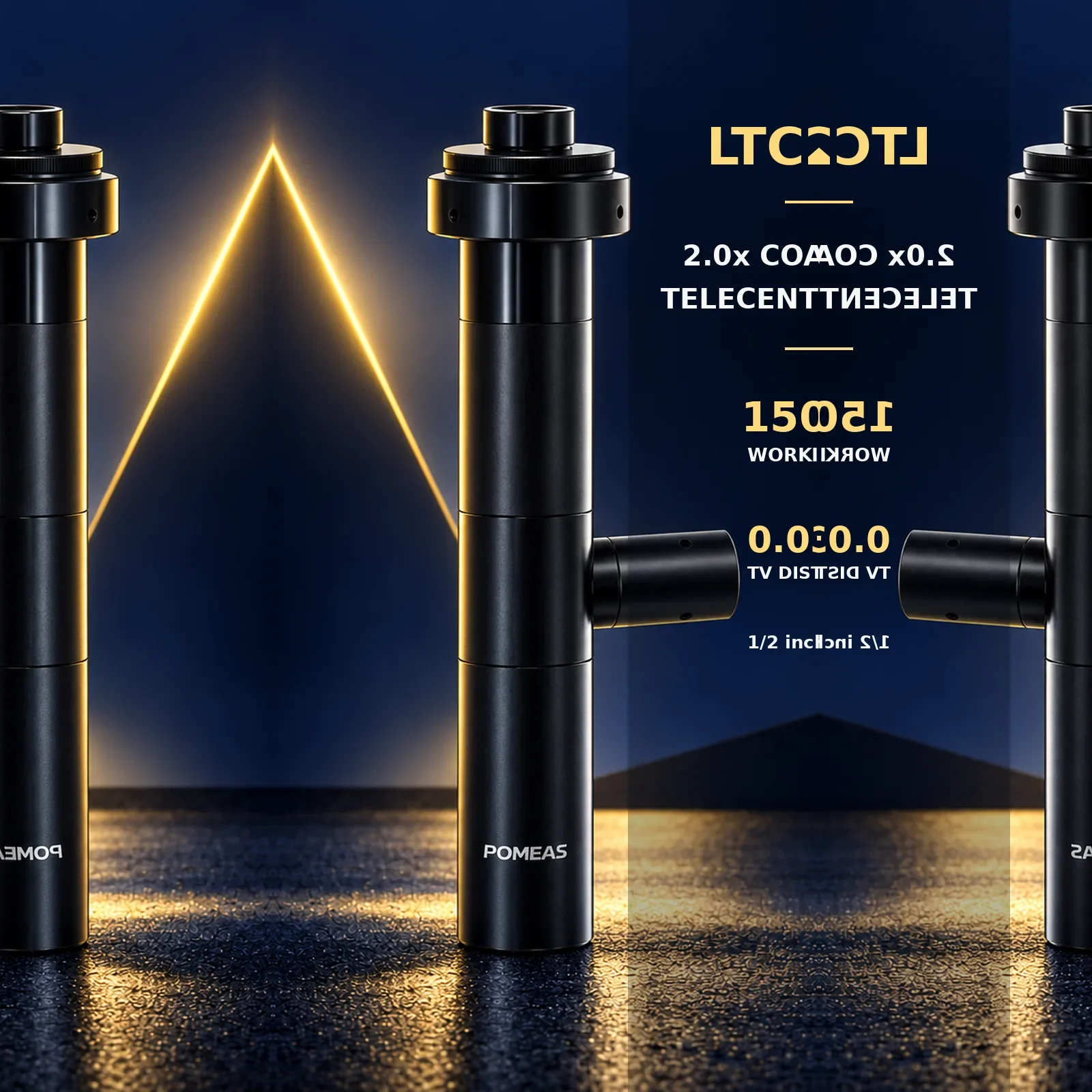 Коаксиальный телецентрический объектив 2.0X, 150mm WD