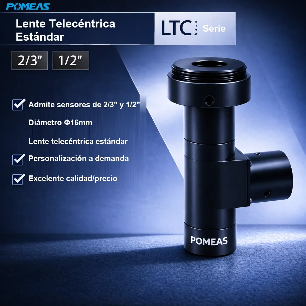 Lente telecéntrica coaxial estándar 2.0X, 40.4mm DT