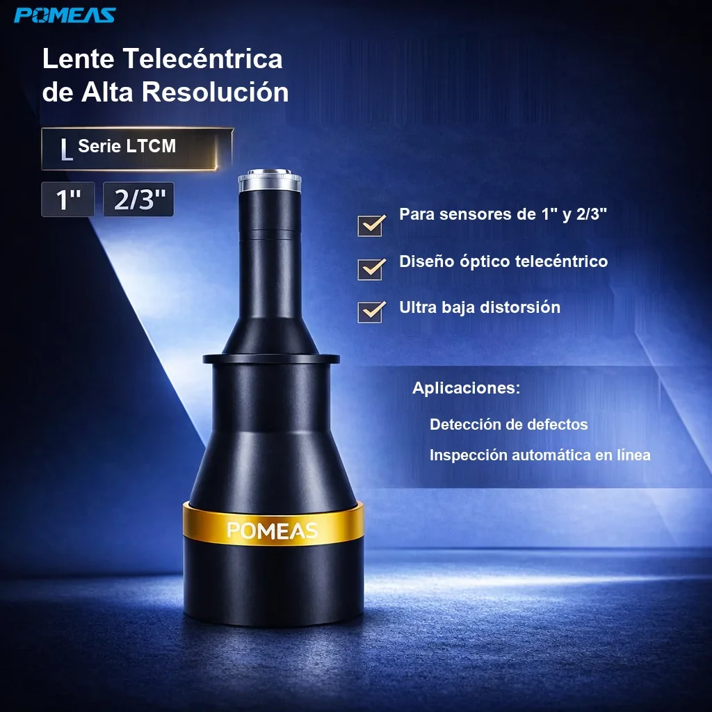 Lente telecéntrica de alta resolución 0.16X, 189mm DT