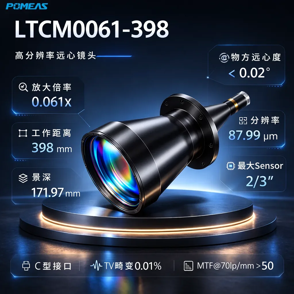 0.061X高分辨率远心镜头 2/3英寸