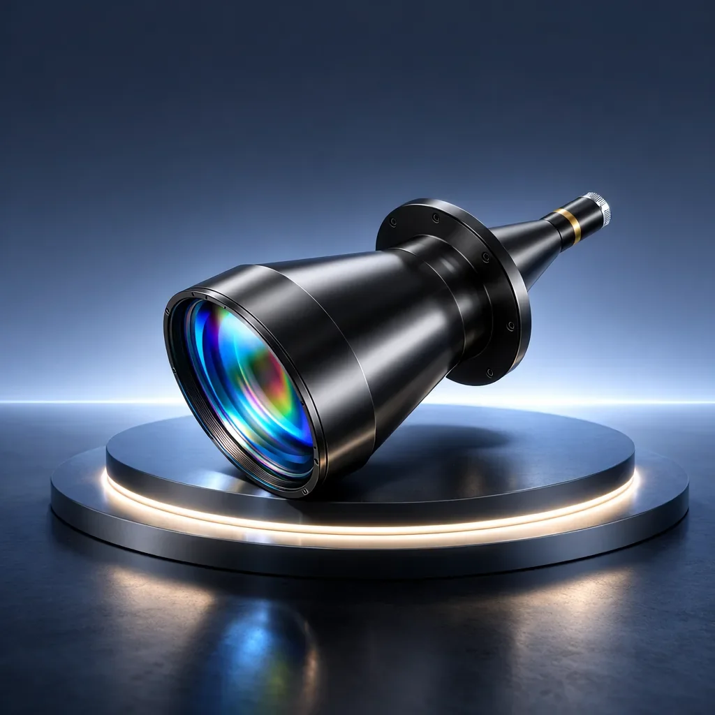 Objectif télécentrique haute résolution 0.063X, 416mm DT