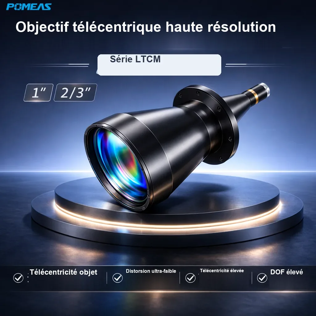 PMS-LTCM0088-398-G Objectif télécentrique haute résolution 0.088X, 398mm DT