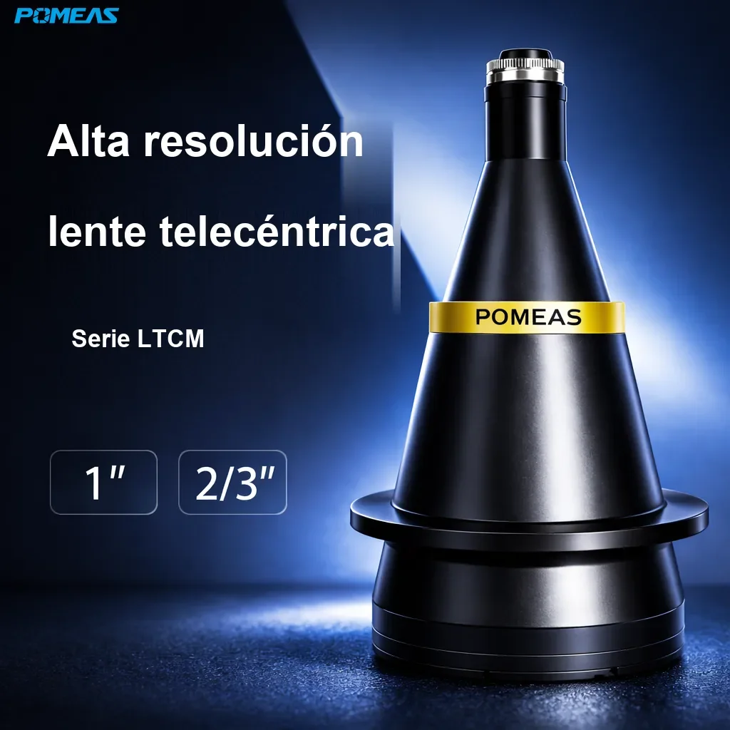 Lente telecéntrica de alta resolución 0.108X, 129mm DT