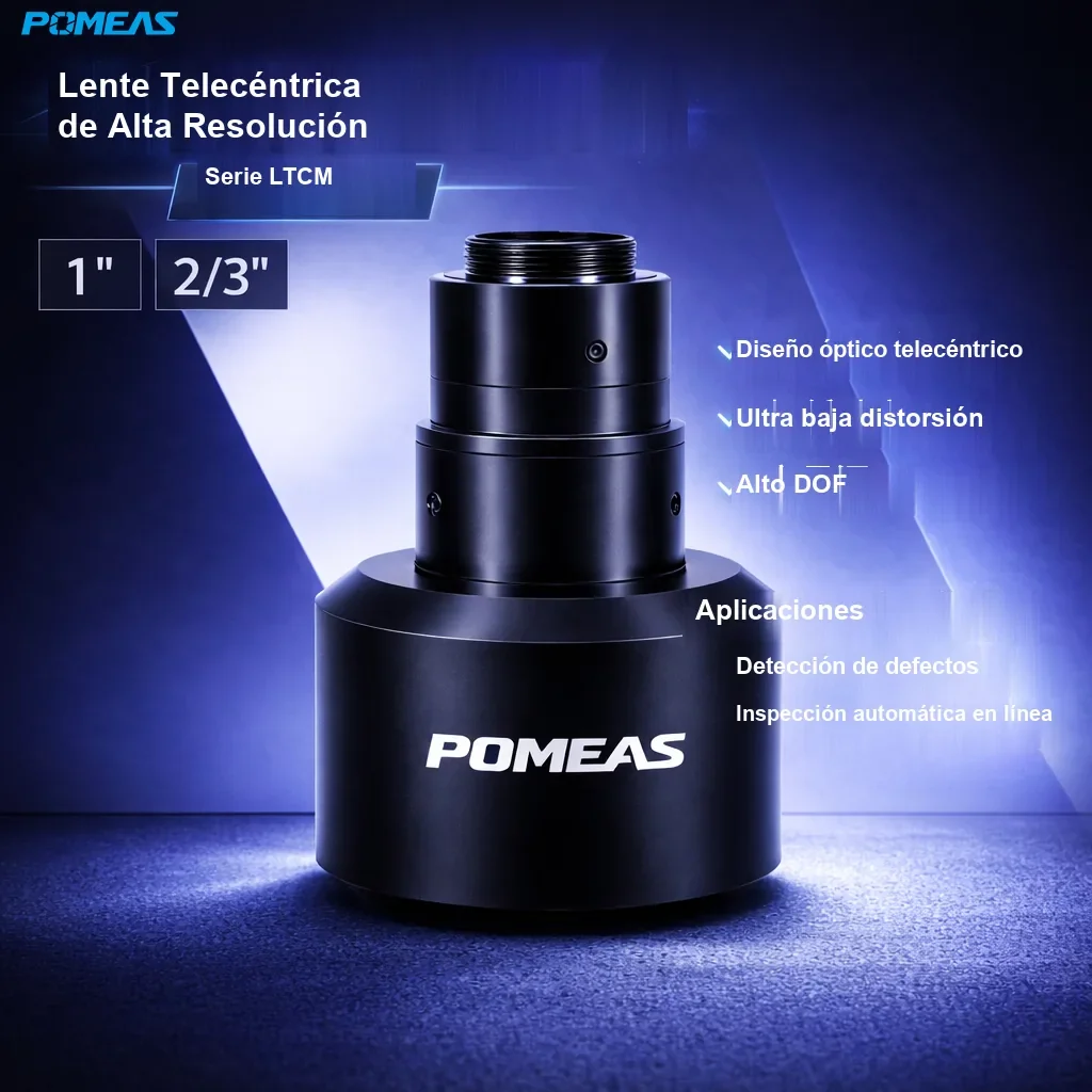 Lente telecéntrica de alta resolución 0.2X, 110mm DT