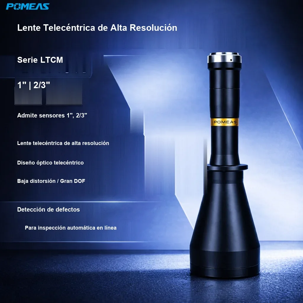 Lente telecéntrica de alta resolución 0.2X, 180mm DT