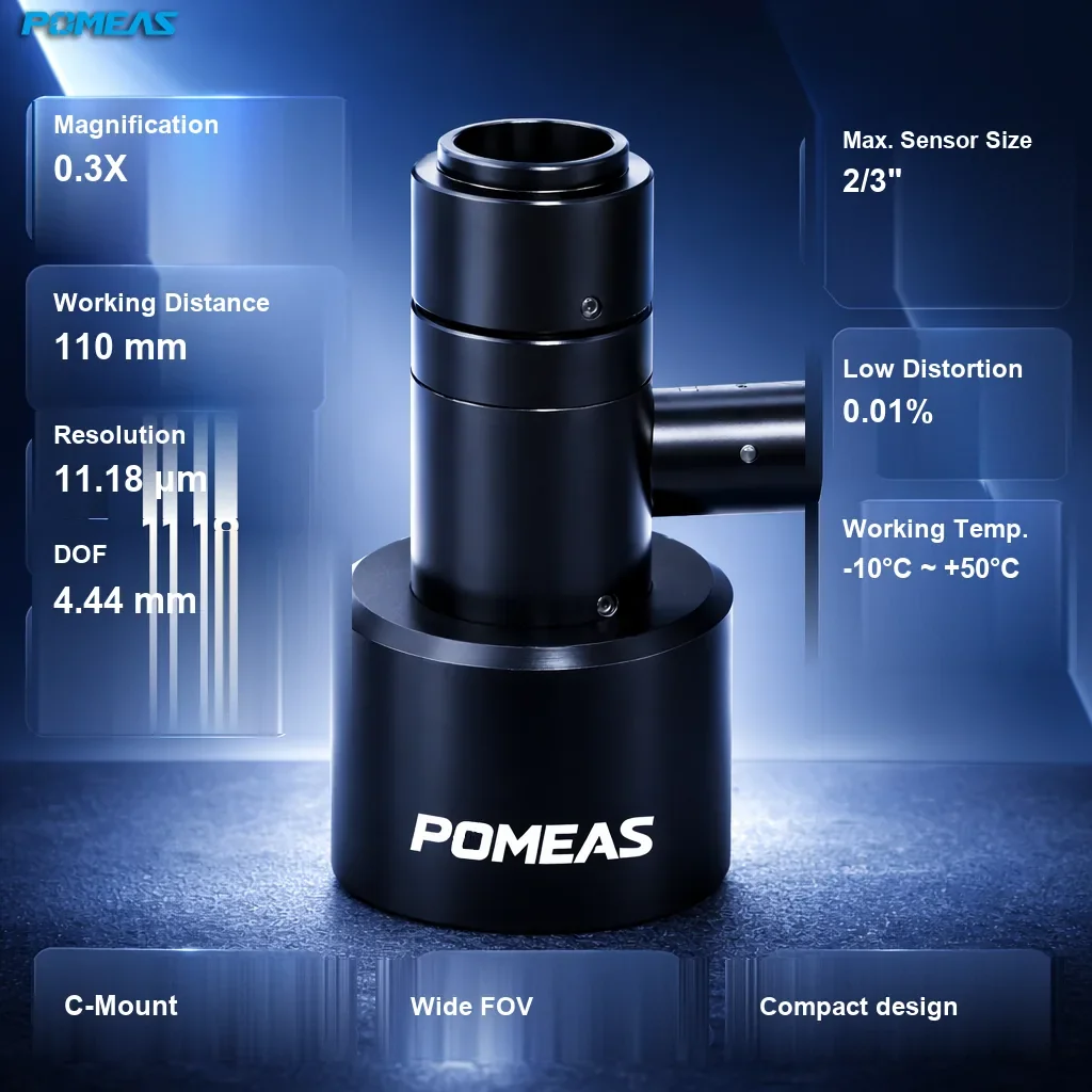 PMS-LTCM03-110-C High-Resolution Coaxial Telecentric Lens - Specifications
