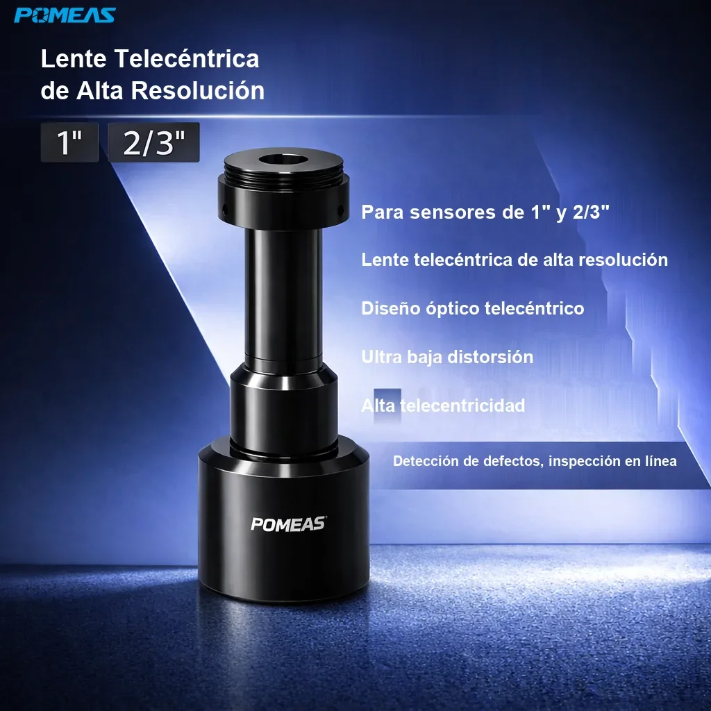 Lente telecéntrica de alta resolución 0.5X, 110mm DT