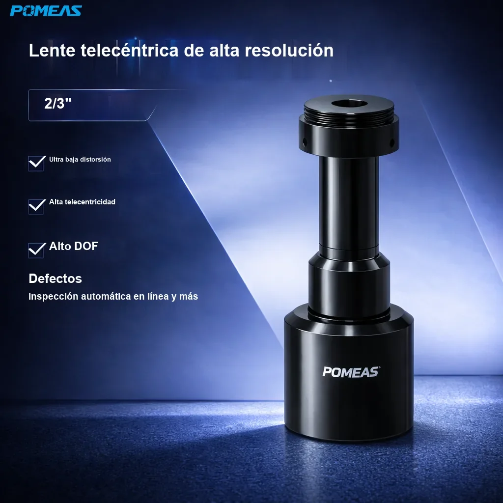 Lente telecéntrica de alta resolución 0.5X, 150mm DT