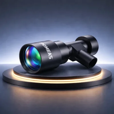 0.5X High-Resolution Coaxial Telecentric Lens, 150mm WD