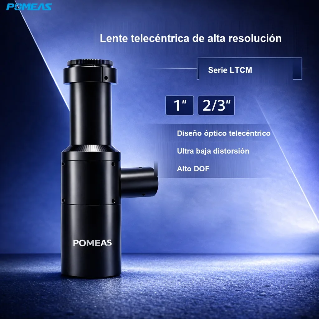 Lente telecéntrica coaxial de alta resolución 1.5X, 110mm DT