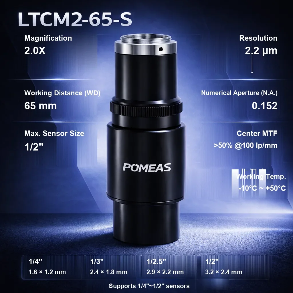 PMS-LTCM2-65-S High-Resolution Telecentric Lens - Specifications