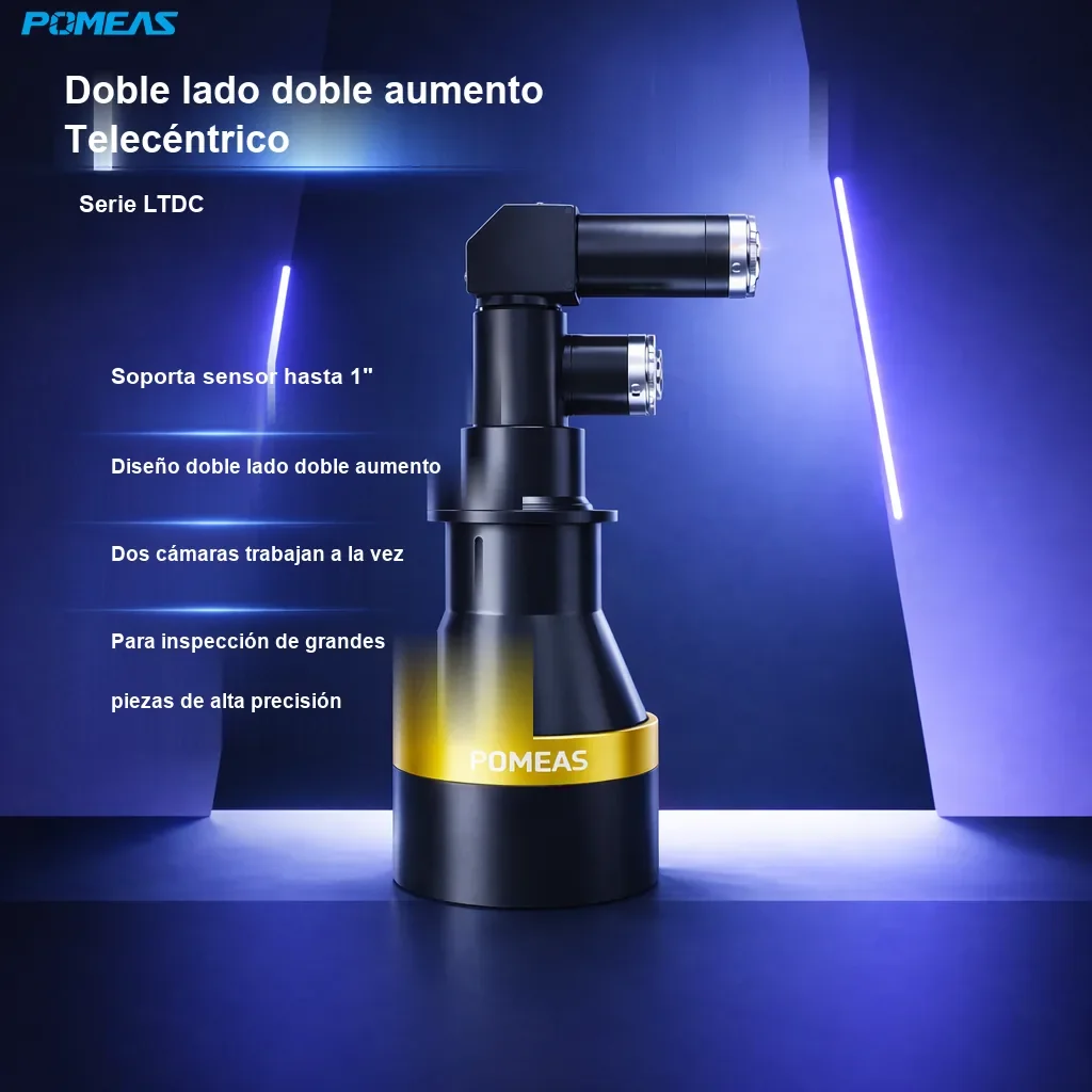 Lente bi-telecéntrica de doble aumento 0.16X/0.7X (Y), 120mm DT