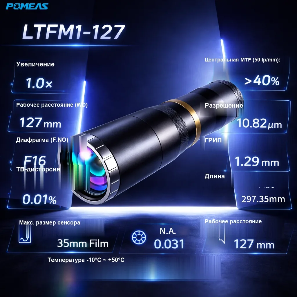 Двойной телецентрический объектив F 1X, 127mm WD