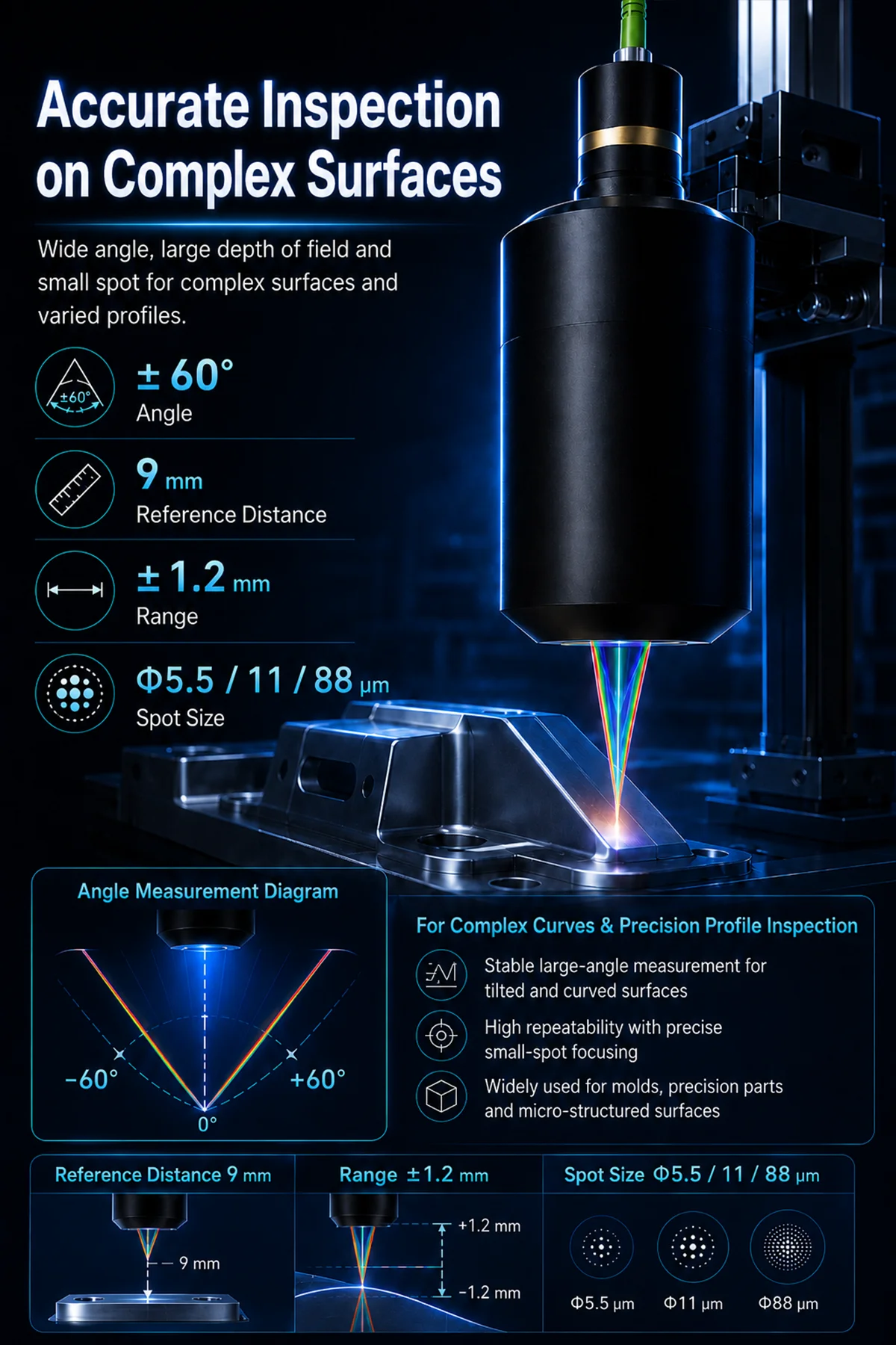 High-precision displacement measurement application