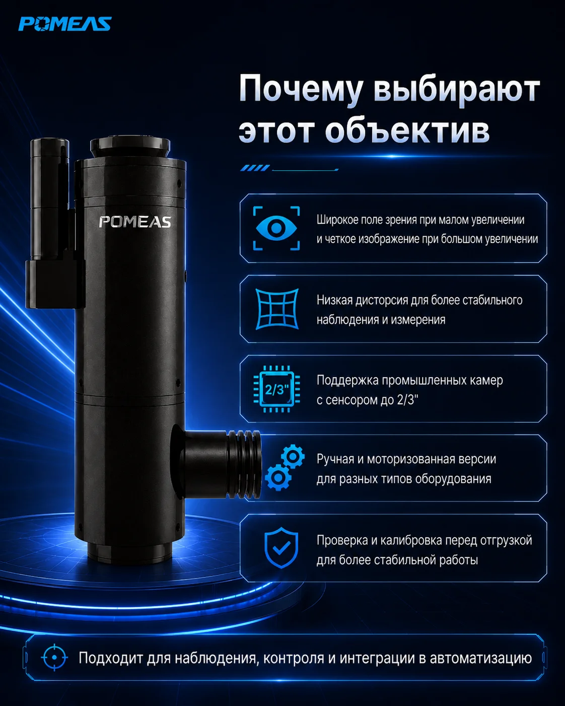 Ключевые особенности моторизованного зум-объектива