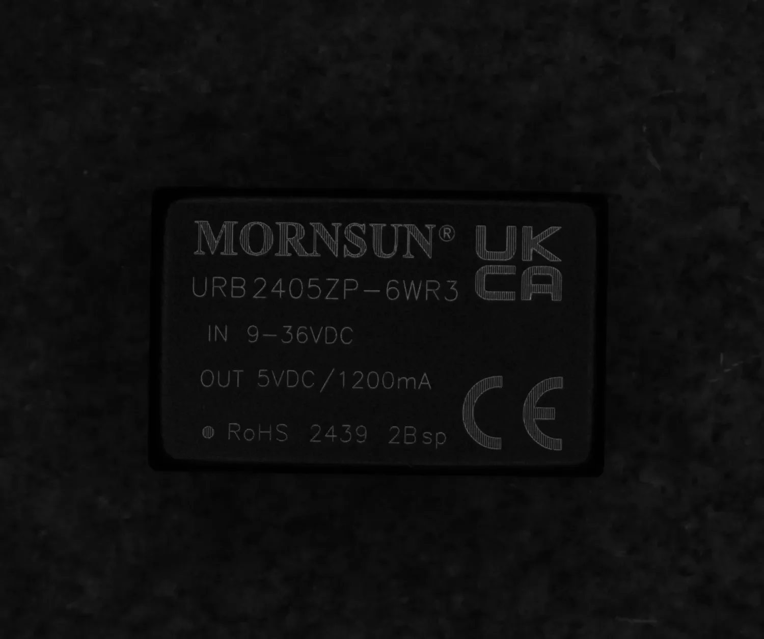 Clear chip characters and silkscreen captured for OCR inspection