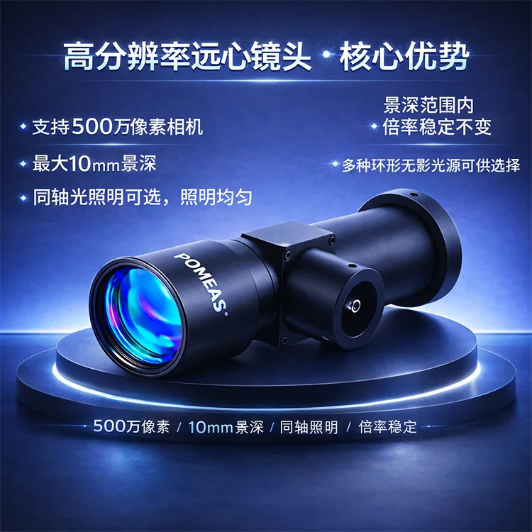POMEAS 1.0X C-Mount Telecentric Lens for Machine Vision LTCM1-110
