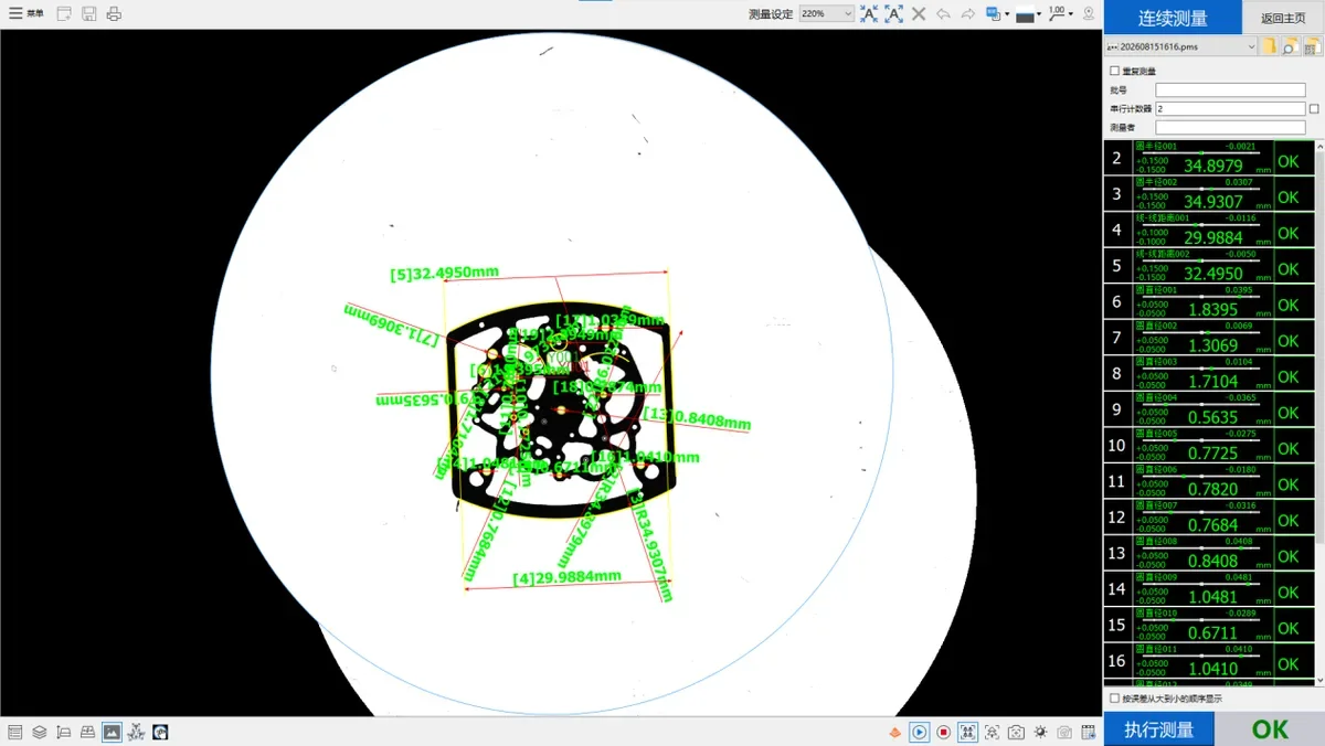 Watch Case Dimension Measurement: Minutes to Seconds per Part