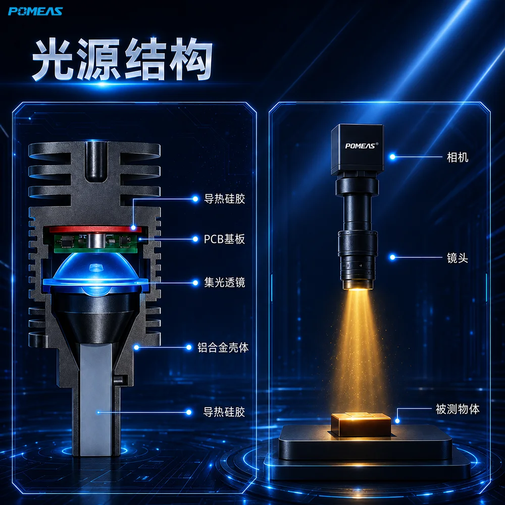 φ6mm高亮机器视觉点光源 5V红白蓝LED照明