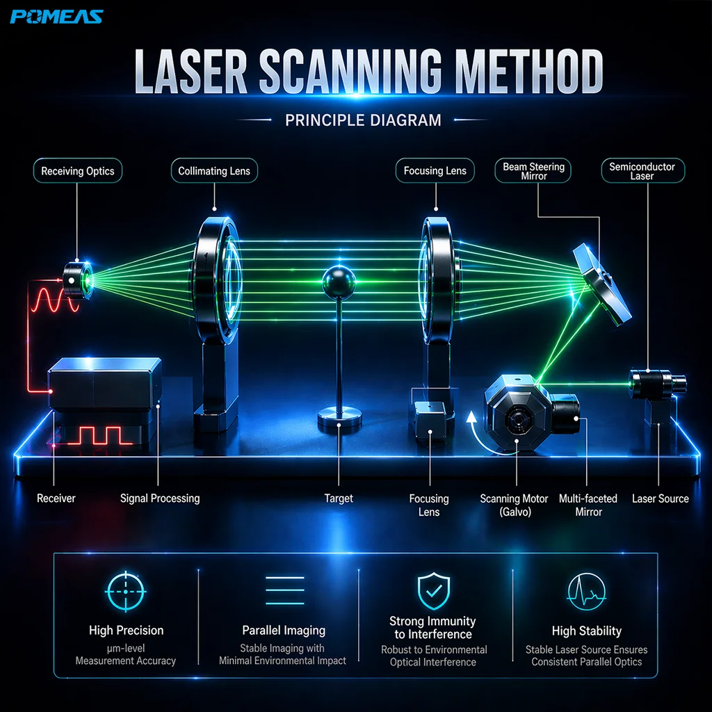 POMEAS LM-1030 Online Digital Diameter Gauge for Wire Inspection