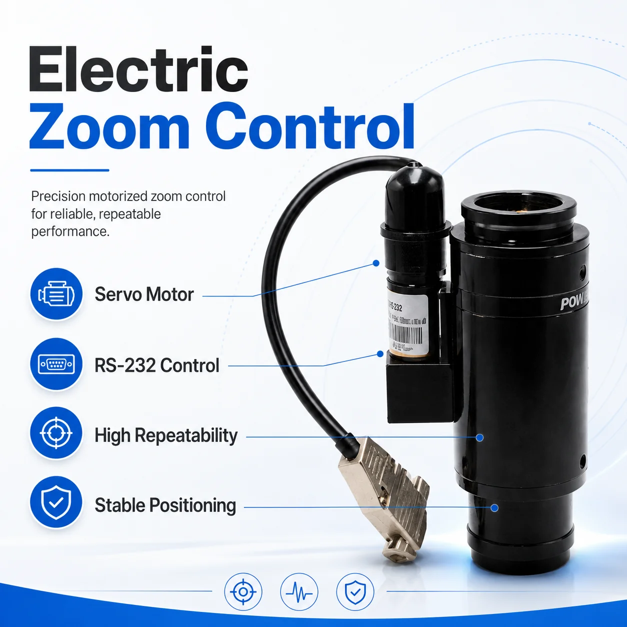 6.5X Motorized Zoom Lens for Machine Vision | C-Mount