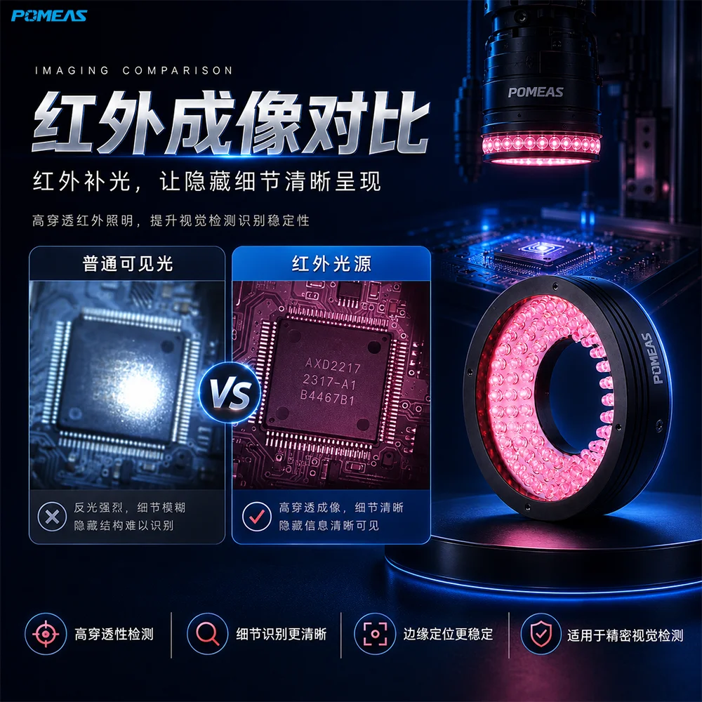 850/940nm近红外机器视觉光源｜高穿透工业检测照明