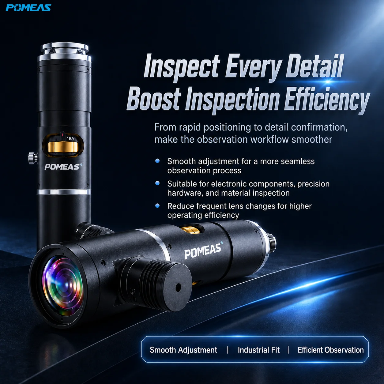 4K Big FOV Machine Vision Lens | 1" C-Mount Industrial Zoom Lens
