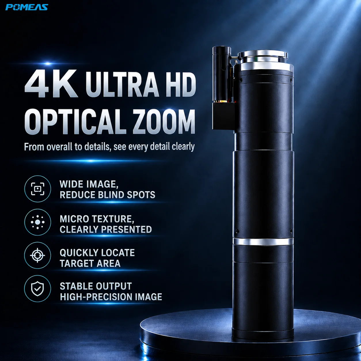 0.58X-5X 4K Machine Vision Lens | Compact Industrial Zoom Lens