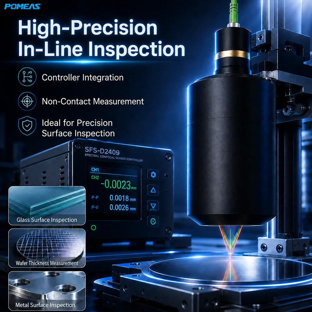 45 nm Chromatic Confocal Displacement Sensor with ±1.2 mm Range