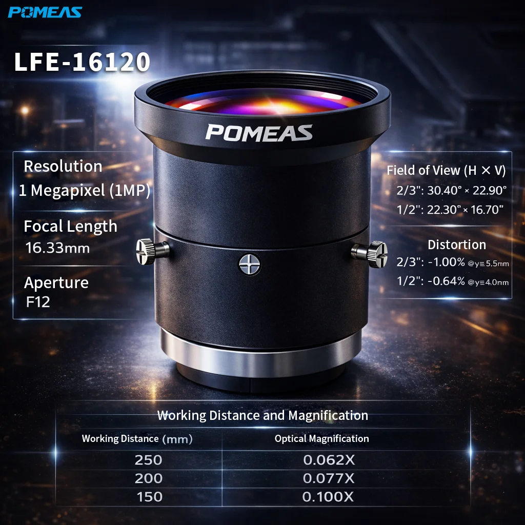 LFE-16120 16.33mm 1MP 2/3-Inch C-Mount Machine Vision FA Lens