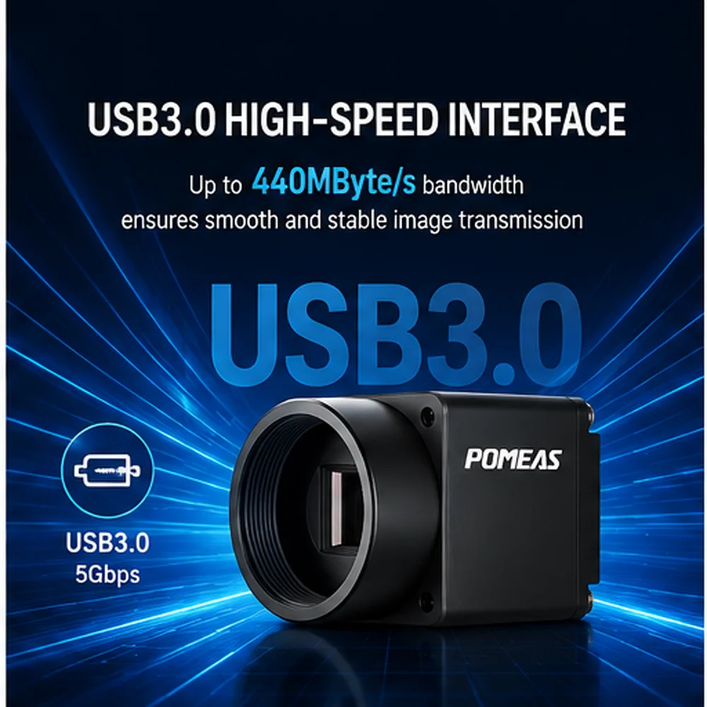 12MP USB3.0 Color Industrial Camera, 35.9 fps, C-Mount