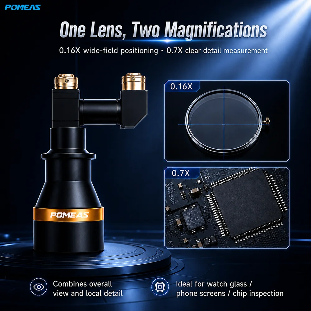 0.16X/0.7X Bi-Telecentric Lens, 1-Inch Sensor, 120mm WD