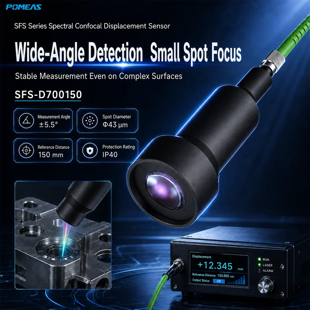 150 mm Chromatic Confocal Displacement Sensor with ±35 mm Range