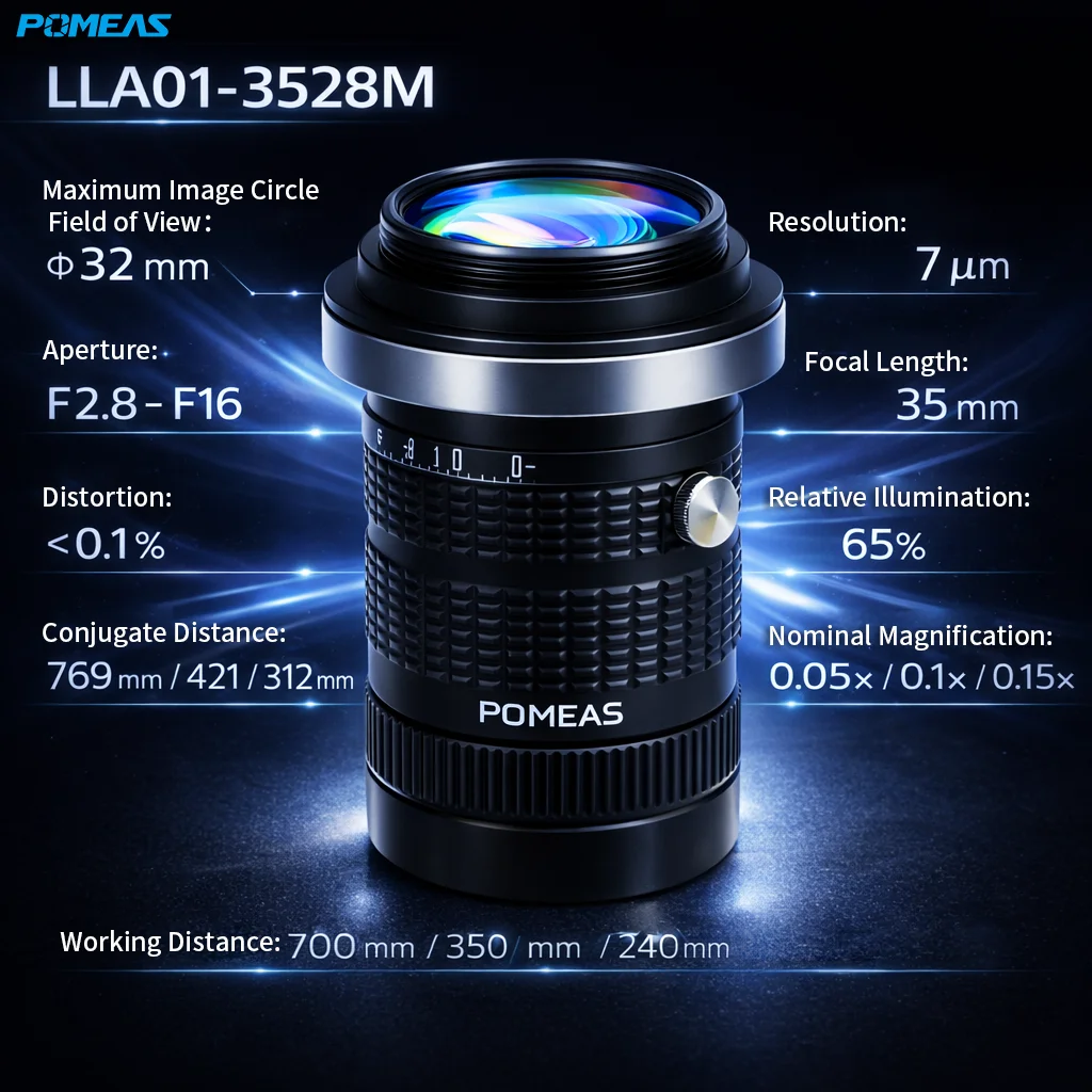 4K 35mm Line Scan Lens for 32mm Image Circle Cameras