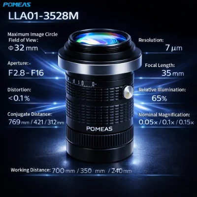 4K 35mm Line Scan Lens for 32mm Image Circle Cameras